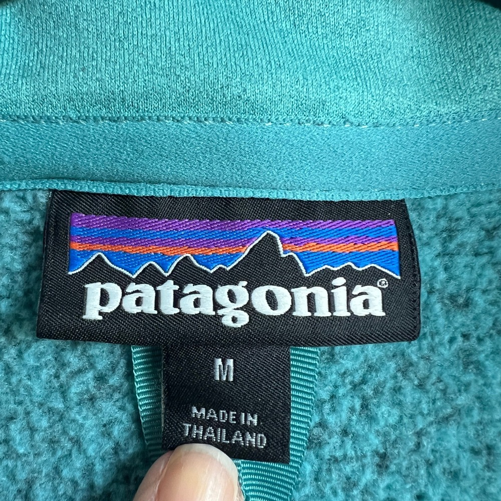 Patagonia Women's Better Sweater Quarter Zip Up Long Sleeve Sweater Jacket Blue - Picture 6 of 7